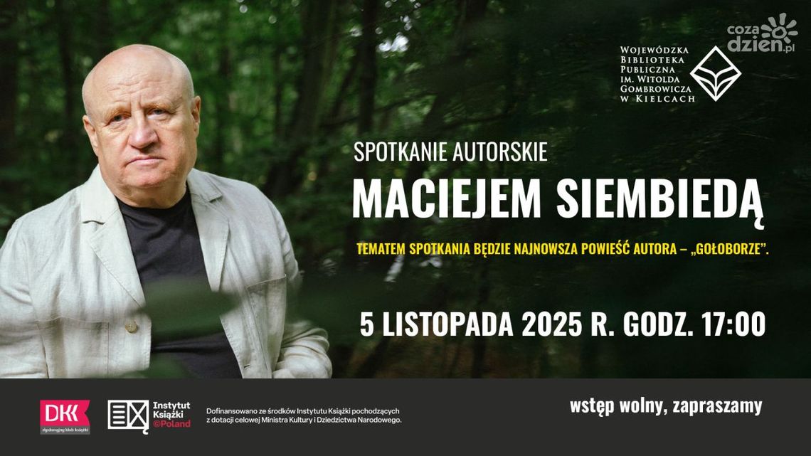 Spotkanie autorskie z Maciejem Siembiedą w kieleckiej bibliotece Spotkanie autorskie z Maciejem Siembiedą w kieleckiej bibliotece