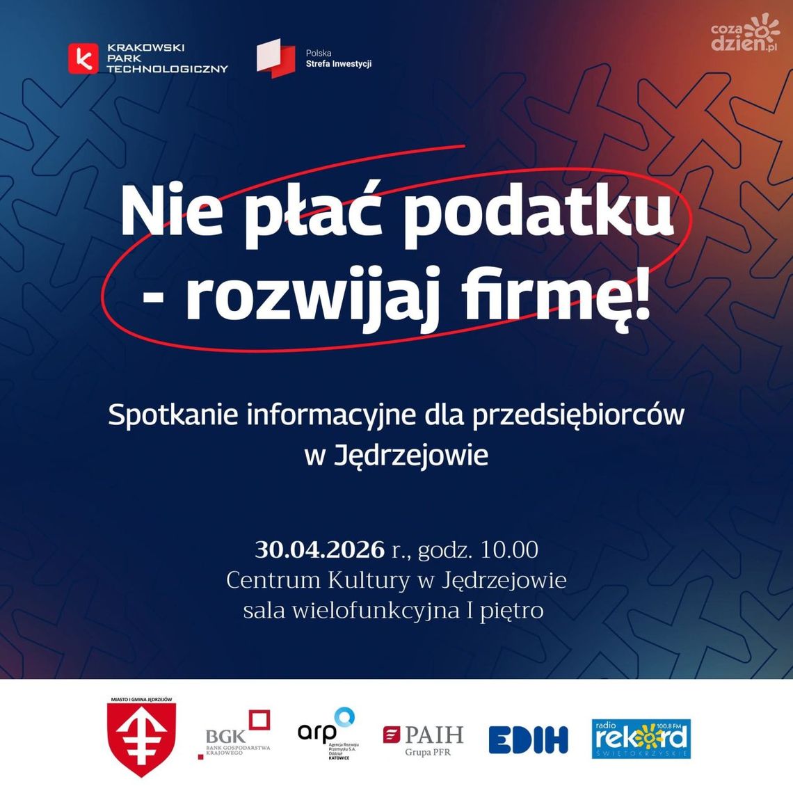 Spotkanie dla przedsiębiorców w Jędrzejowie – szansa na rozwój firm i ulgi podatkowe