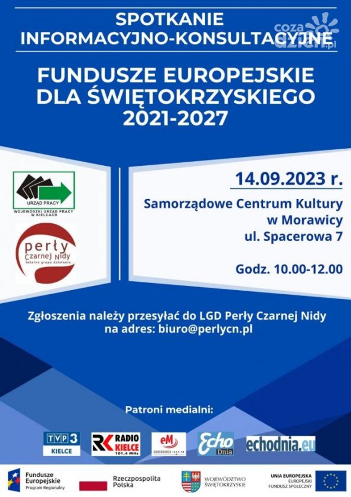 Spotkanie informacyjno-konsultacyjne Fundusze Europejskie dla Świętokrzyskiego 2021-2027 Spotkanie informacyjno-konsultacyjne Fundusze Europejskie dla Świętokrzyskiego 2021-2027