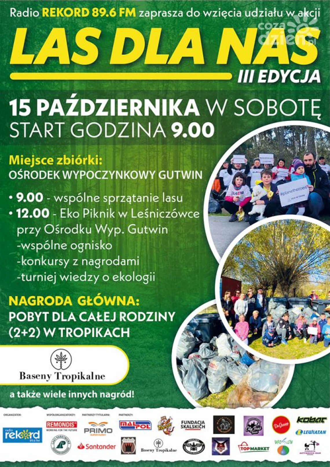 Sprzątanie lasu w rekordowym tempie i z radiem Rekord Świętokrzyskie