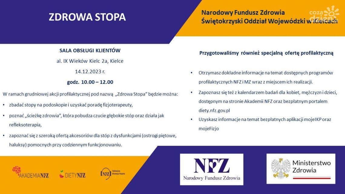 Środa antycukrzycowa, czwartek dla stóp Środa antycukrzycowa, czwartek dla stóp