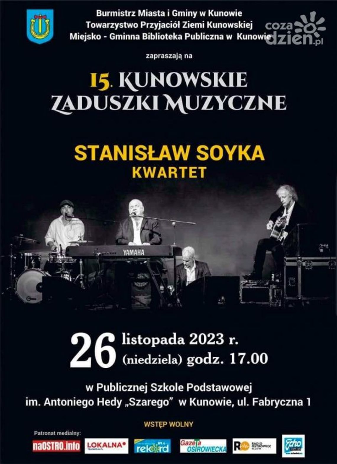Stanisław Soyka wystąpi na "Kunowskich Zaduszkach Muzycznych"