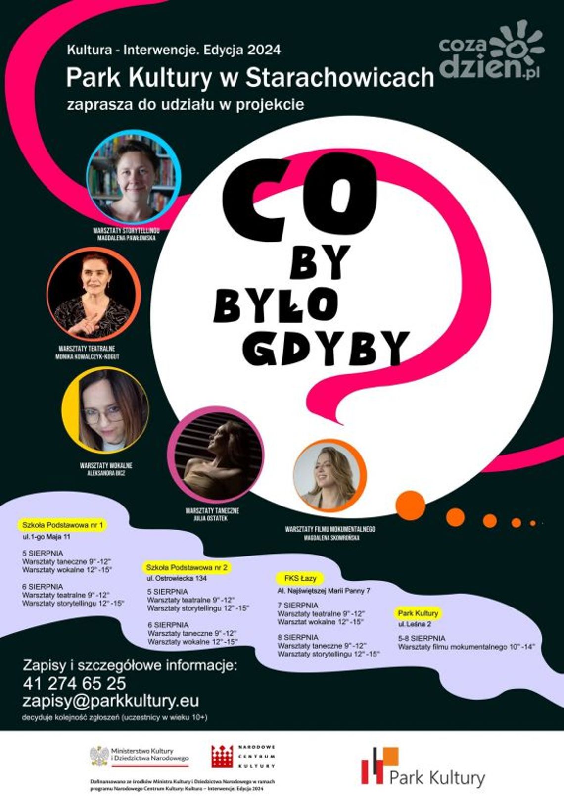 Starachowicki Park Kultury zaprasza na sierpniowe wydarzenia Starachowicki Park Kultury zaprasza na sierpniowe wydarzenia