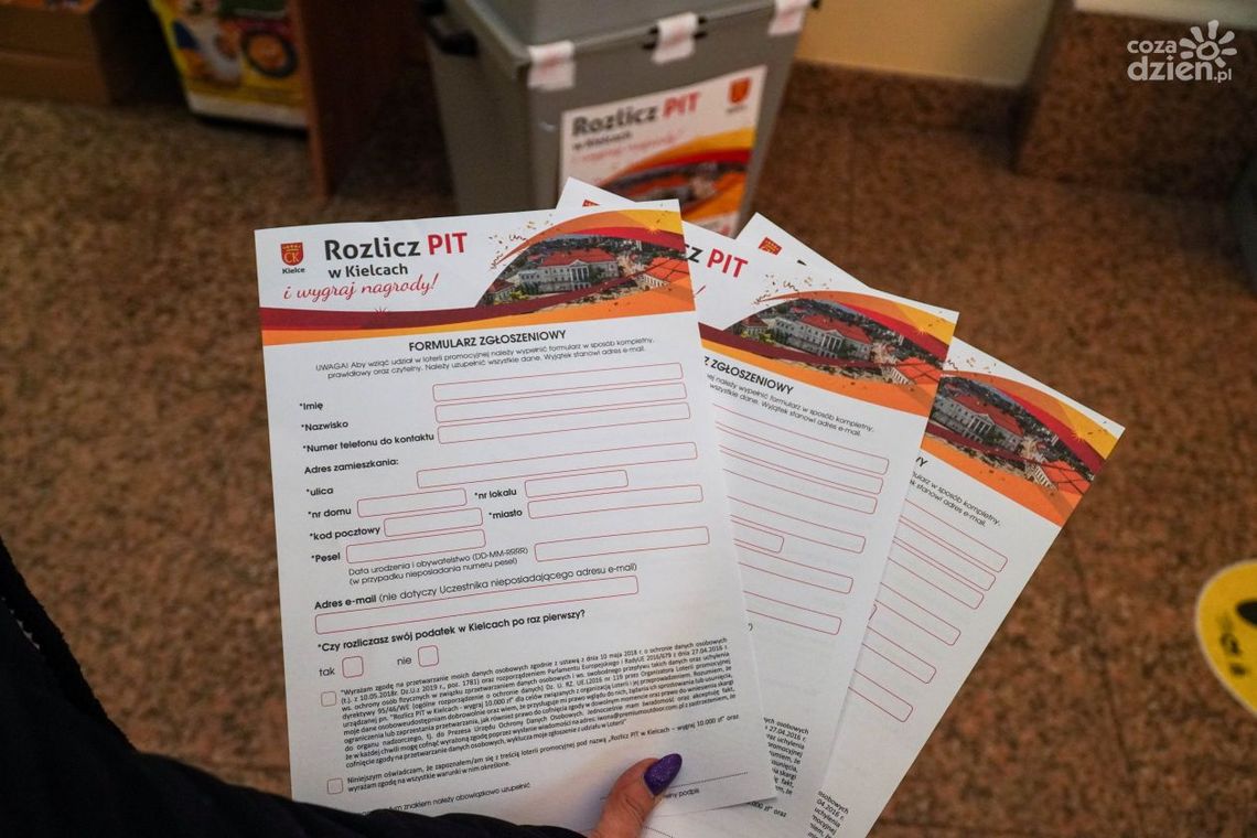 Startuje loteria podatkowa w Kielcach Startuje loteria podatkowa w Kielcach