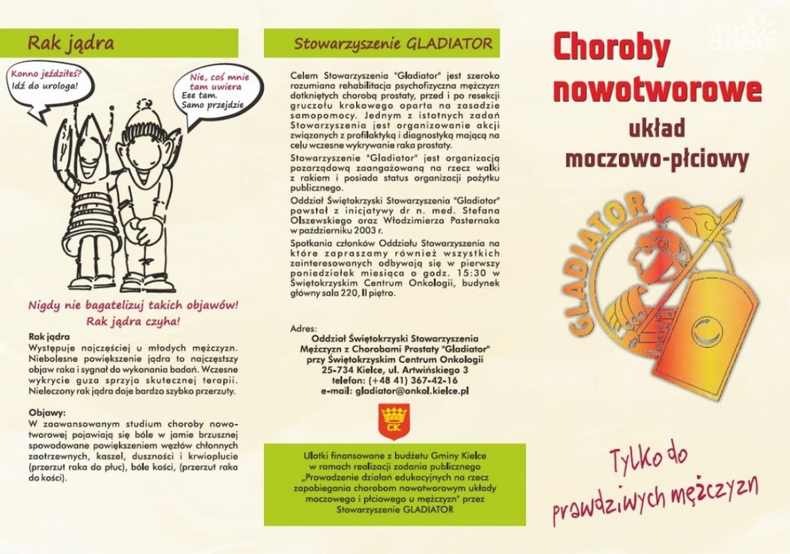 Stowarzyszenie "Gladiator" zaprasza na profilaktyczny miting Stowarzyszenie "Gladiator" zaprasza na profilaktyczny miting