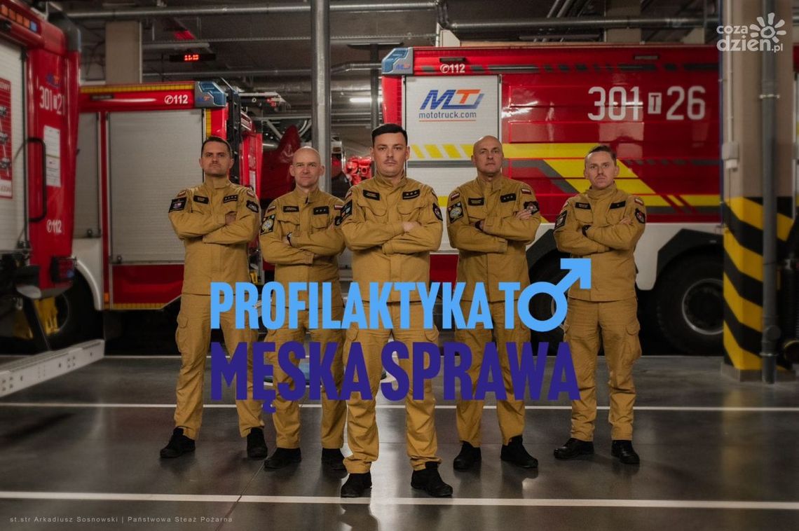 Strażacy z wąsem zachęcają mężczyzn do profilaktyki Strażacy z wąsem zachęcają mężczyzn do profilaktyki