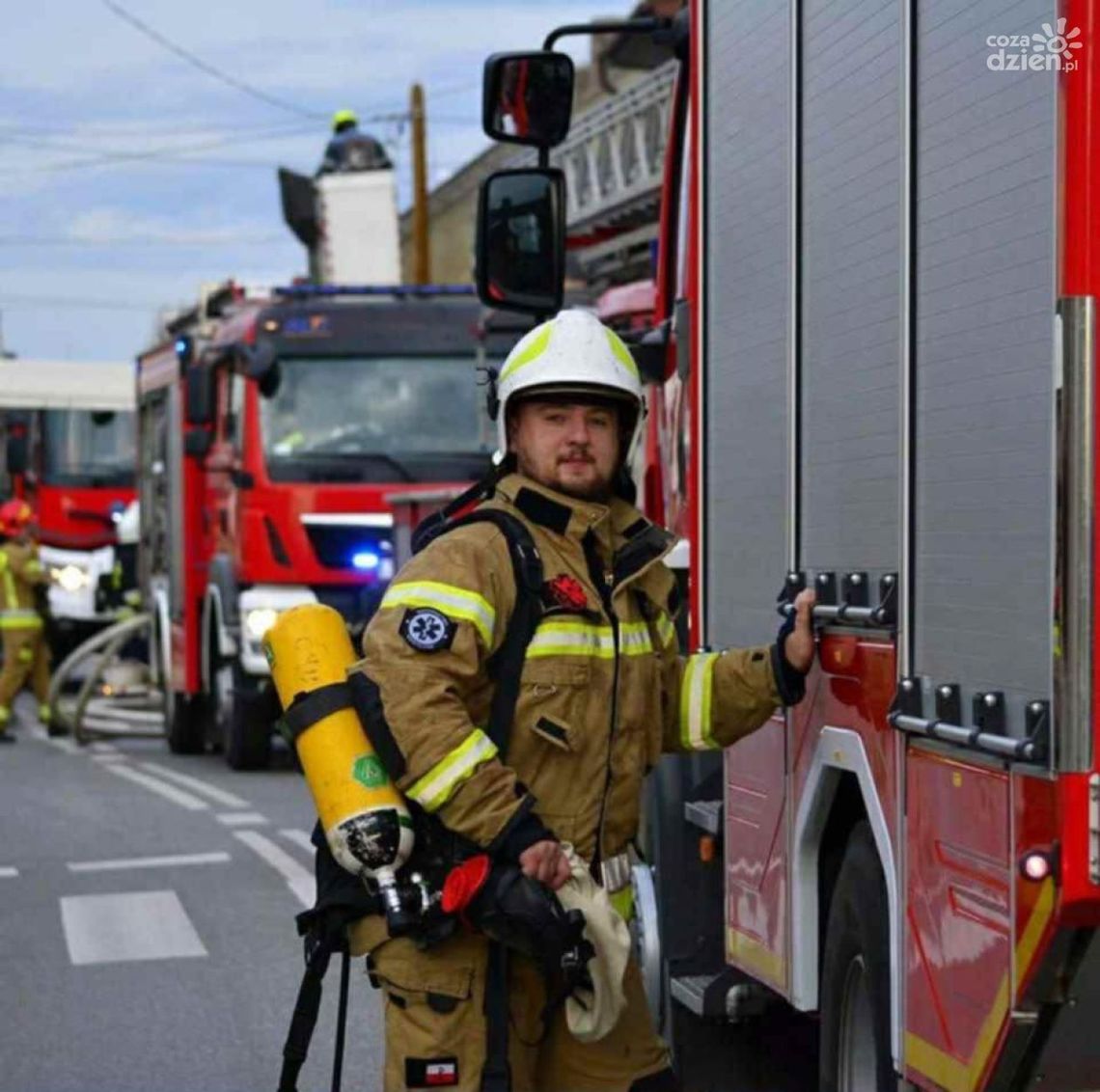 Strażak ochotnik pomaga także poza służbą 
