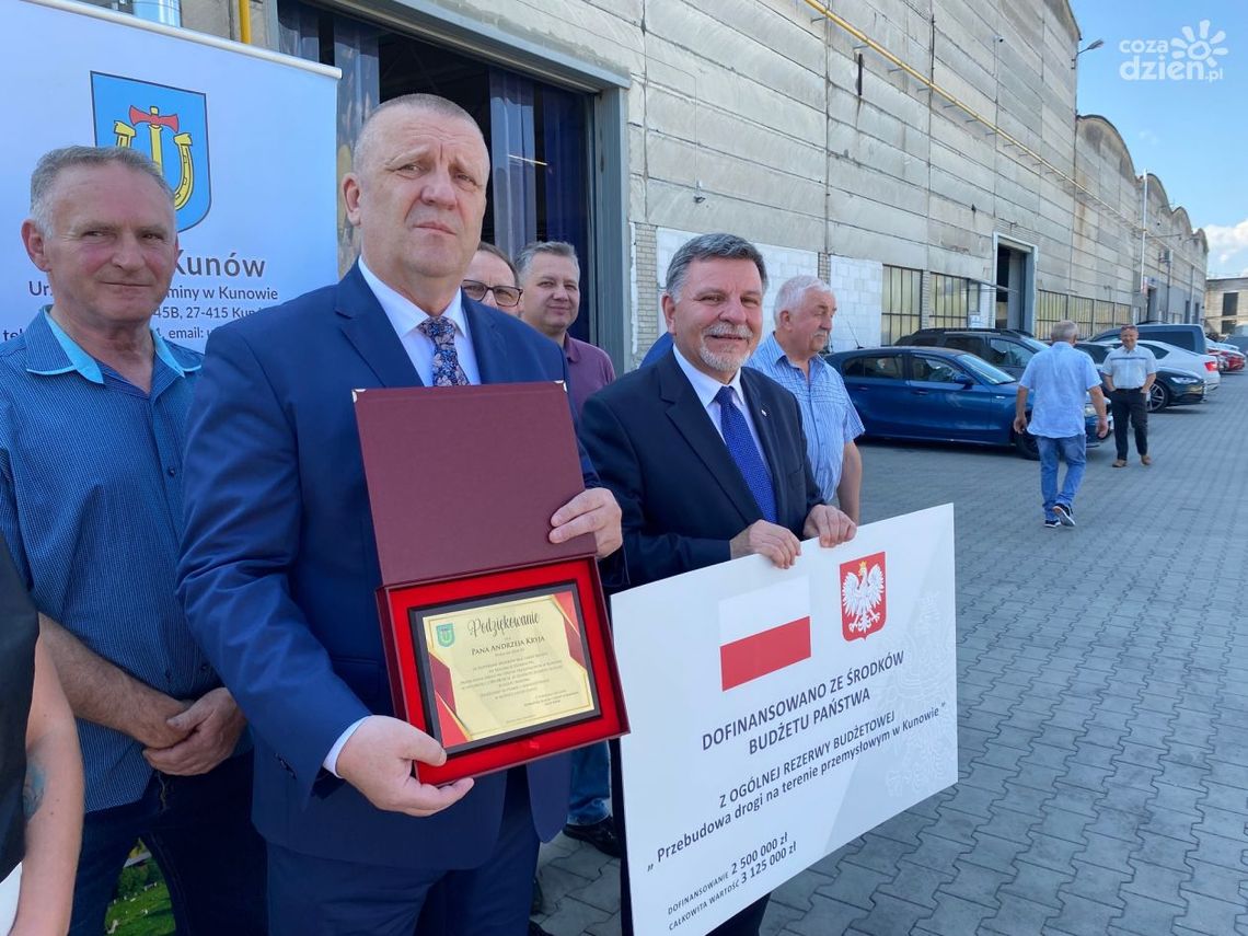 Strefa przemysłowa w Kunowie rozwija się! Powstanie tam nowa droga

