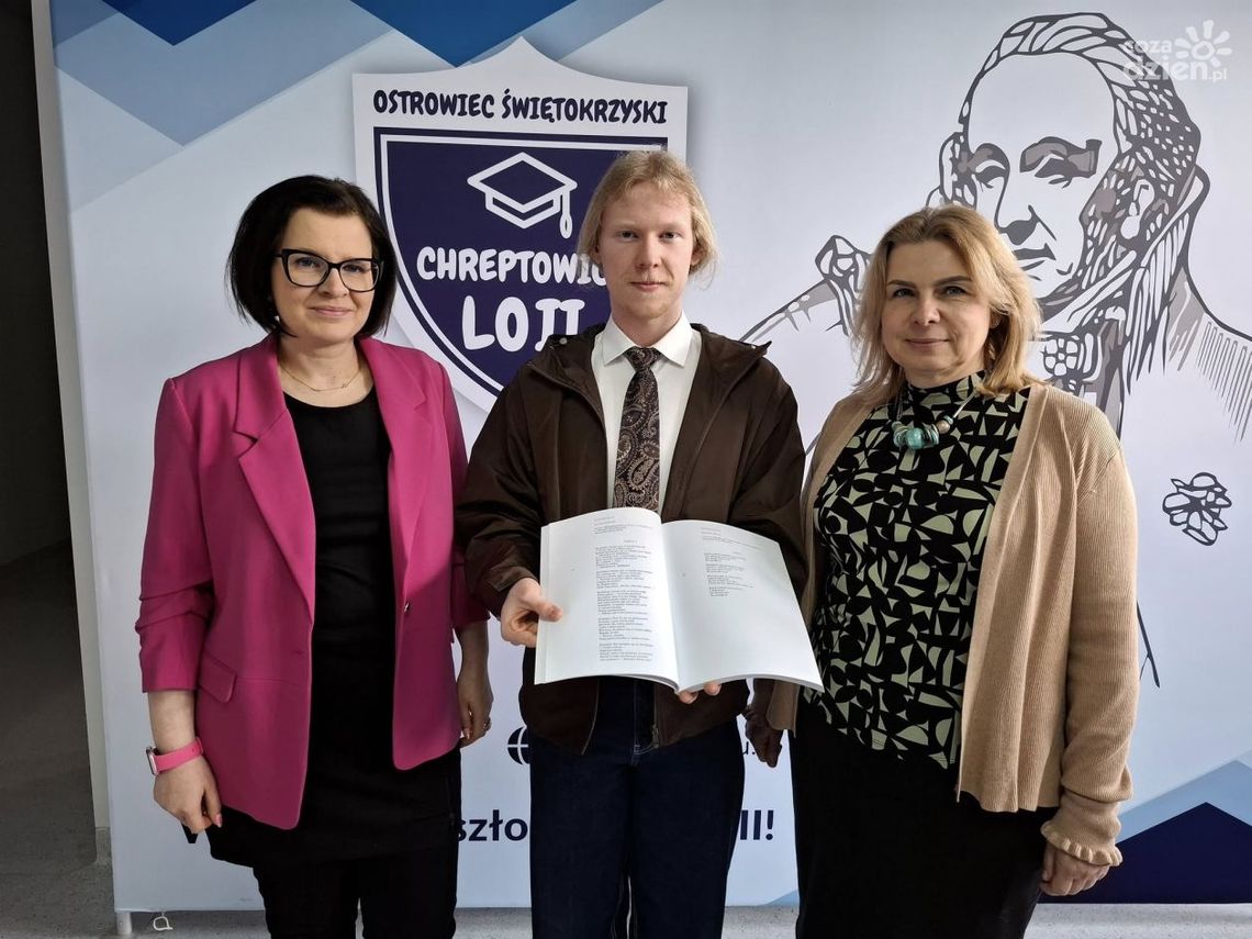 Sukces Bartosza Kotkowskiego w ogólnopolskim konkursie poetyckim