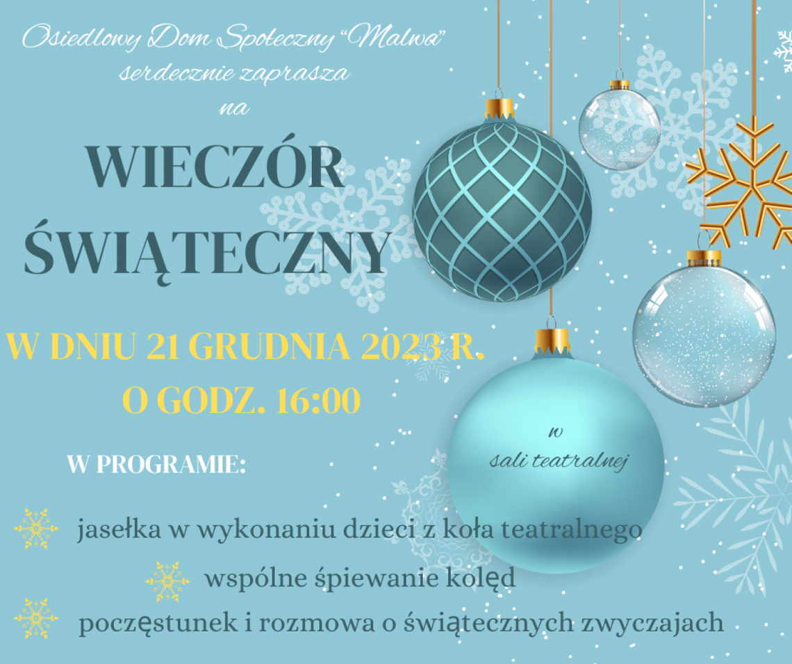 Świąteczny wieczór z jasełkami Świąteczny wieczór z jasełkami