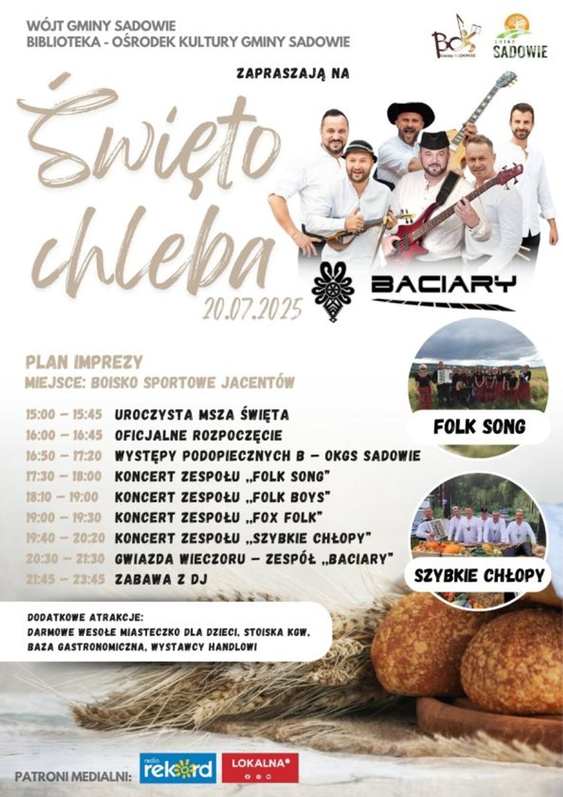 Święto Chleba w Sadowiu na folkową nutę Święto Chleba w Sadowiu na folkową nutę
