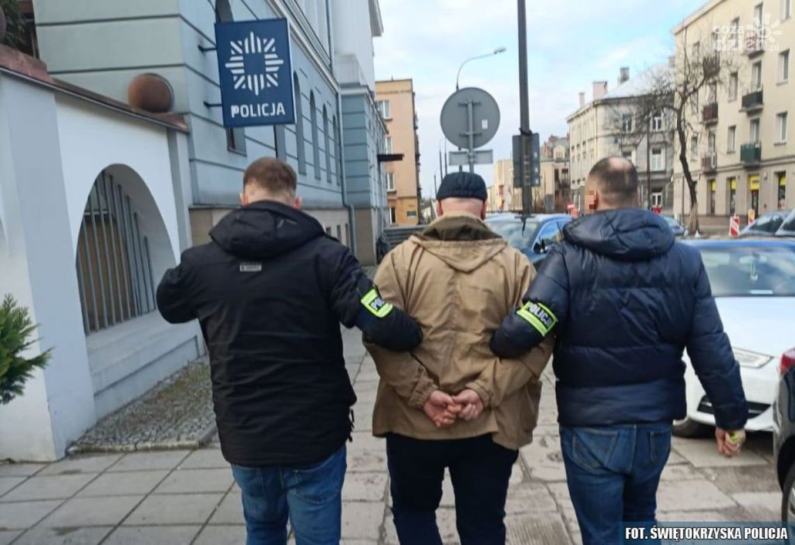 Świętokrzyscy łowcy cieni zatrzymali poszukiwanego za oszustwa 49-latka