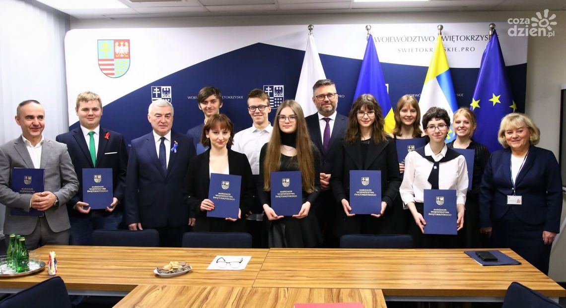 Świętokrzyscy uczniowie ze stypendiami Świętokrzyscy uczniowie ze stypendiami