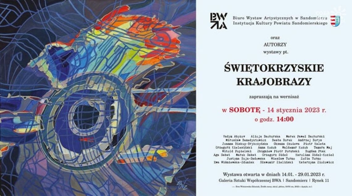 Świętokrzyskie krajobrazy w sandomierskim BWA Świętokrzyskie krajobrazy w sandomierskim BWA