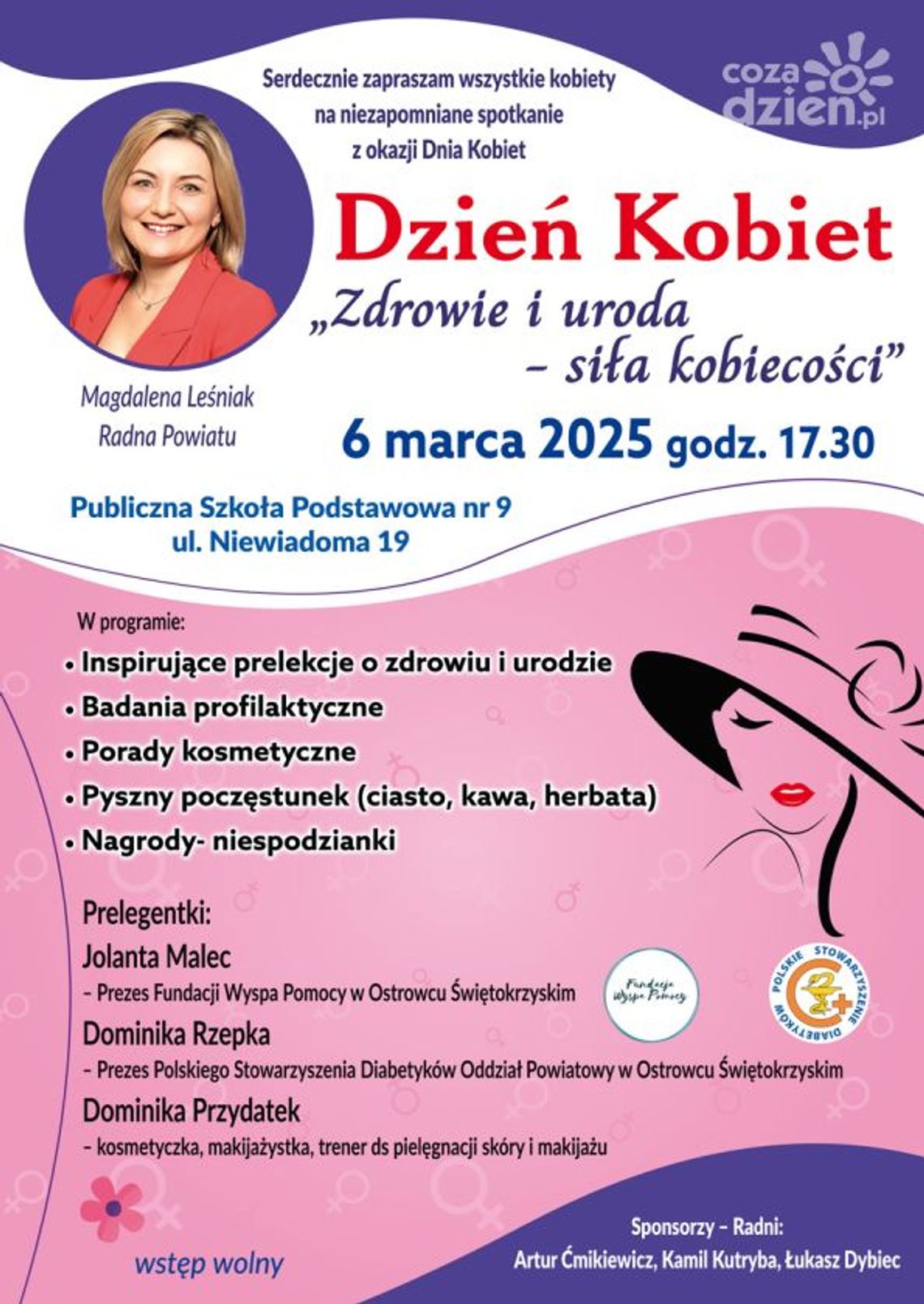 Świętowanie połączona z prelekcjami o zdrowiu na Dzień Kobiet w Denkowie 