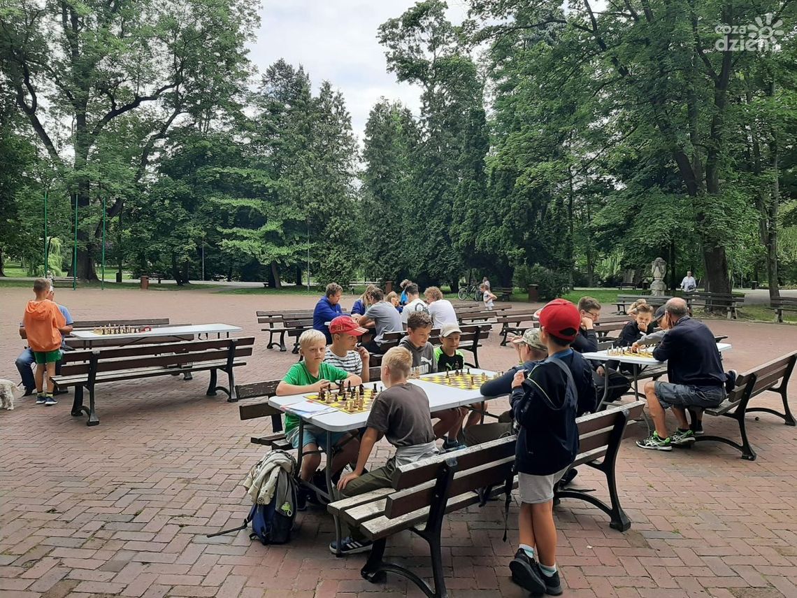 Szachowe lato w Parku Miejskim w Kielcach – Fundacja DOBRY RUCH zaprasza Szachowe lato w Parku Miejskim w Kielcach – Fundacja DOBRY RUCH zaprasza