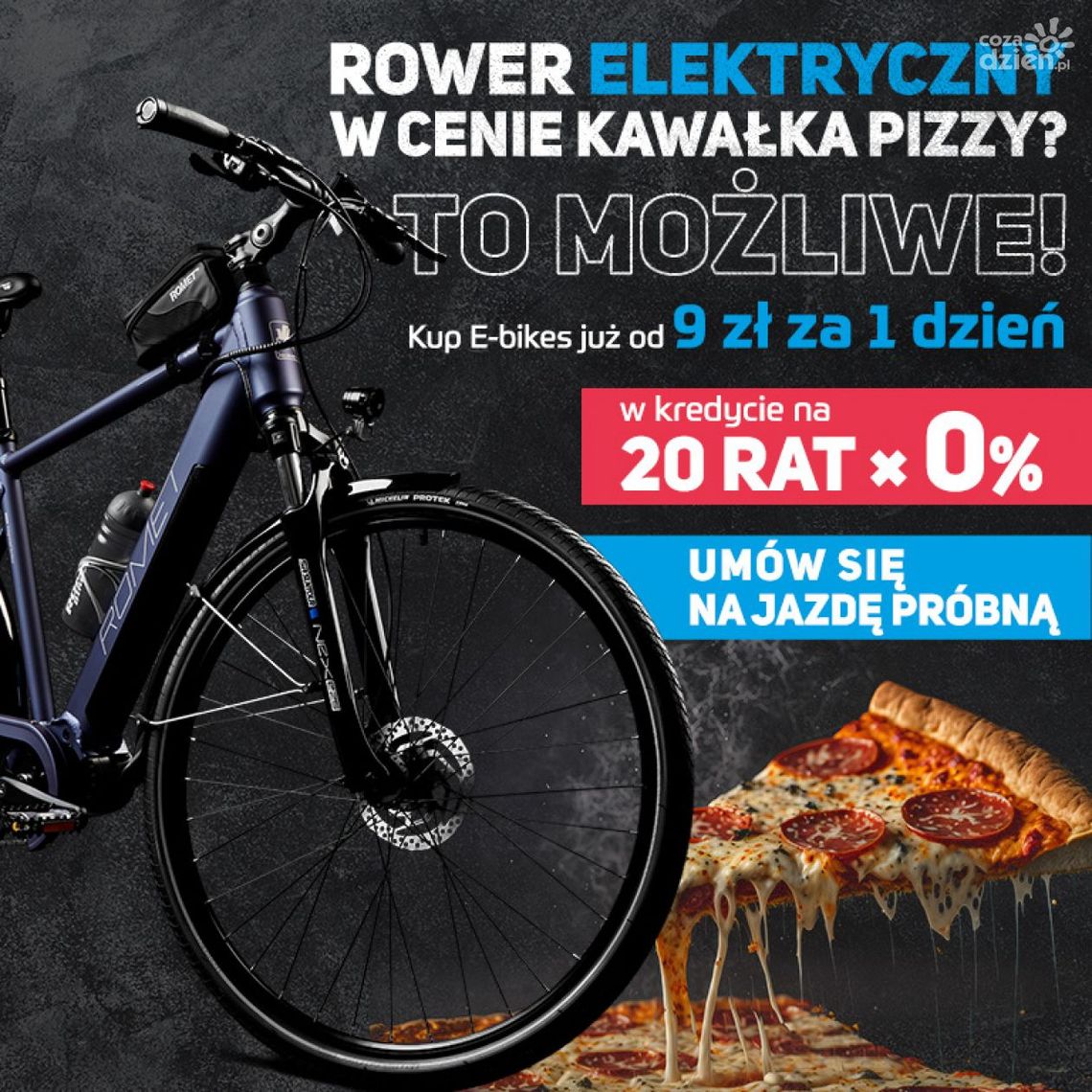 Szaleństwo! Rower elektryczny w cenie kawałka pizzy Szaleństwo! Rower elektryczny w cenie kawałka pizzy