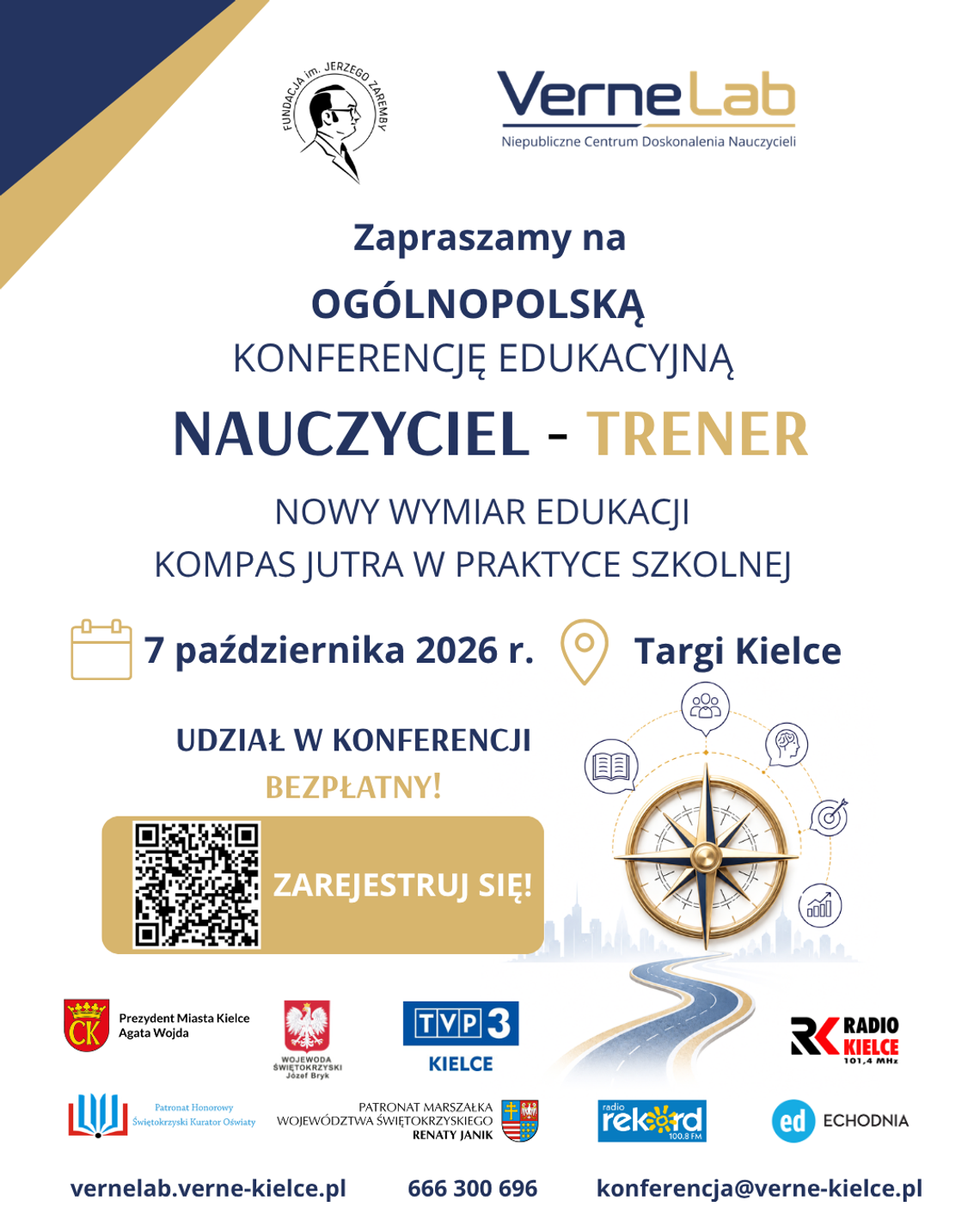 Ogólnopolska konferencja „Nauczyciel – trener: Nowy wymiar edukacji – Kompas Jutra w praktyce szkolnej” w Kielcach