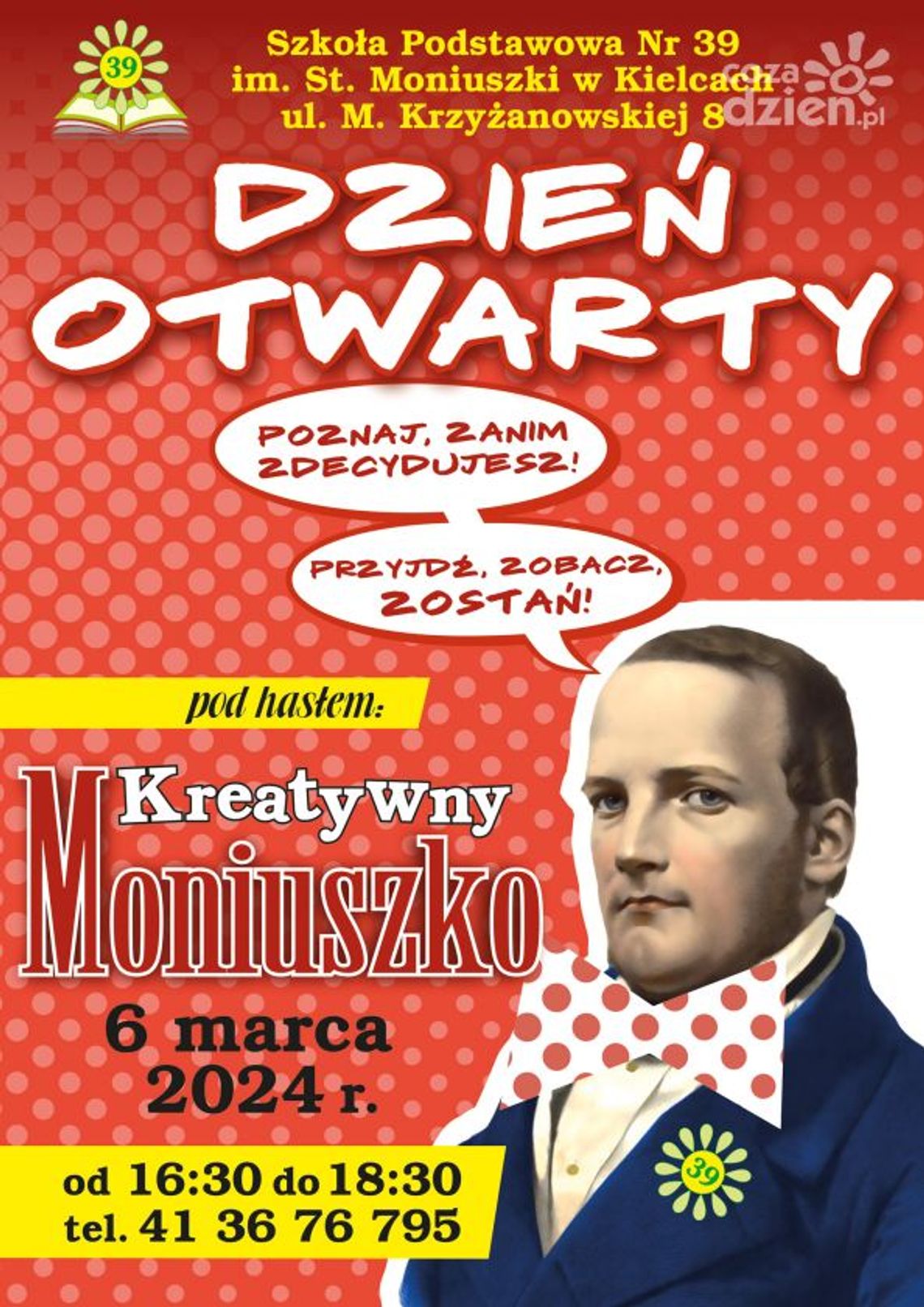 Szkoła Podstawowa 39 w Kielcach zaprasza na „Dzień Otwarty” Szkoła Podstawowa 39 w Kielcach zaprasza na „Dzień Otwarty”