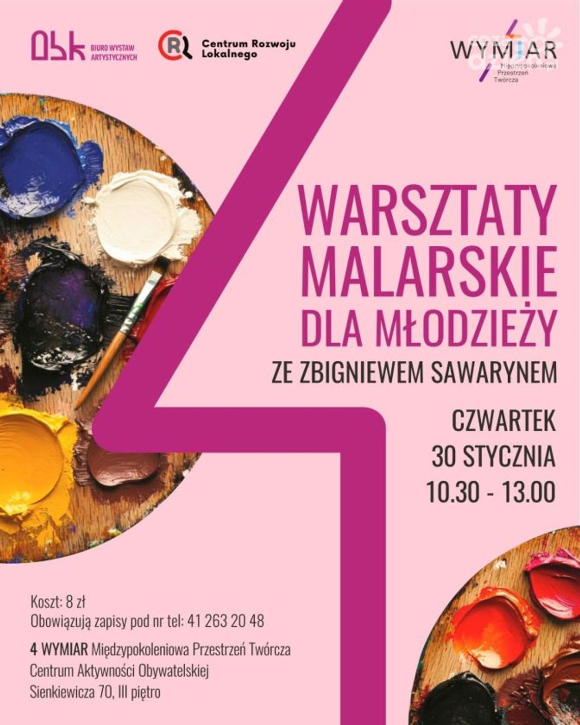 Sztuka łączy pokolenia - warsztaty malarskie dla młodzieży Sztuka łączy pokolenia - warsztaty malarskie dla młodzieży