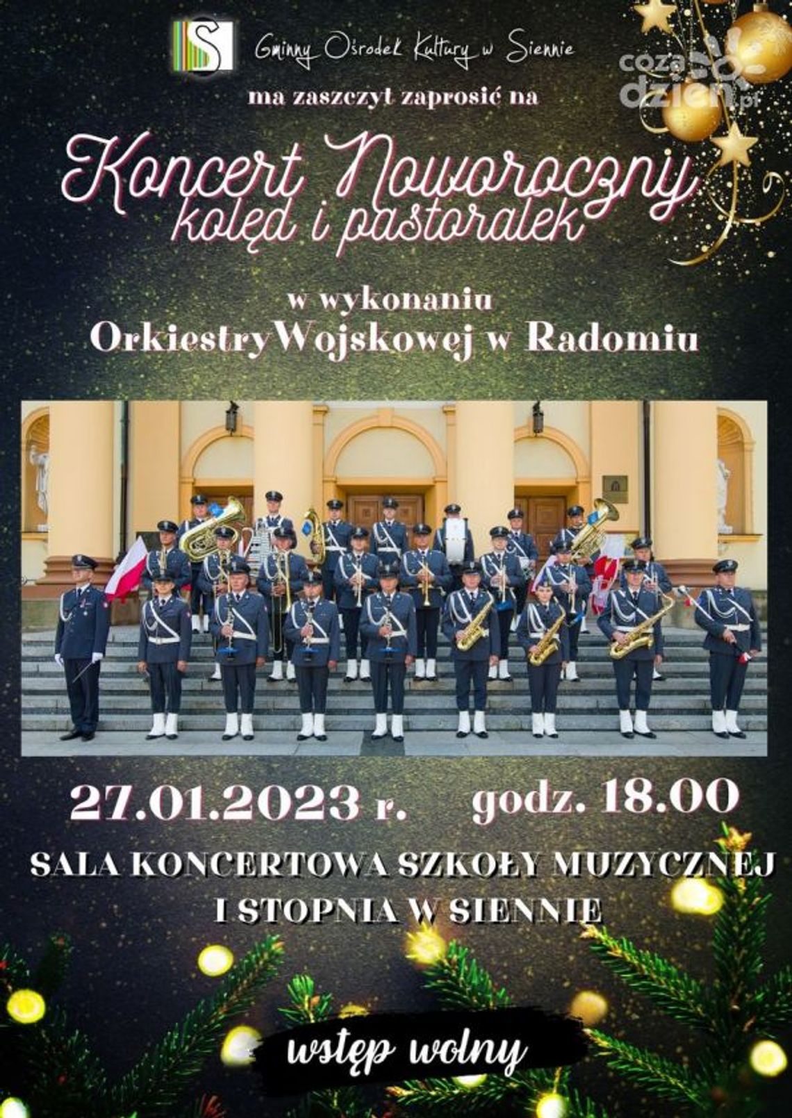 Tam trzeba być! Koncert noworoczny w szkole muzycznej w Siennie Tam trzeba być! Koncert noworoczny w szkole muzycznej w Siennie