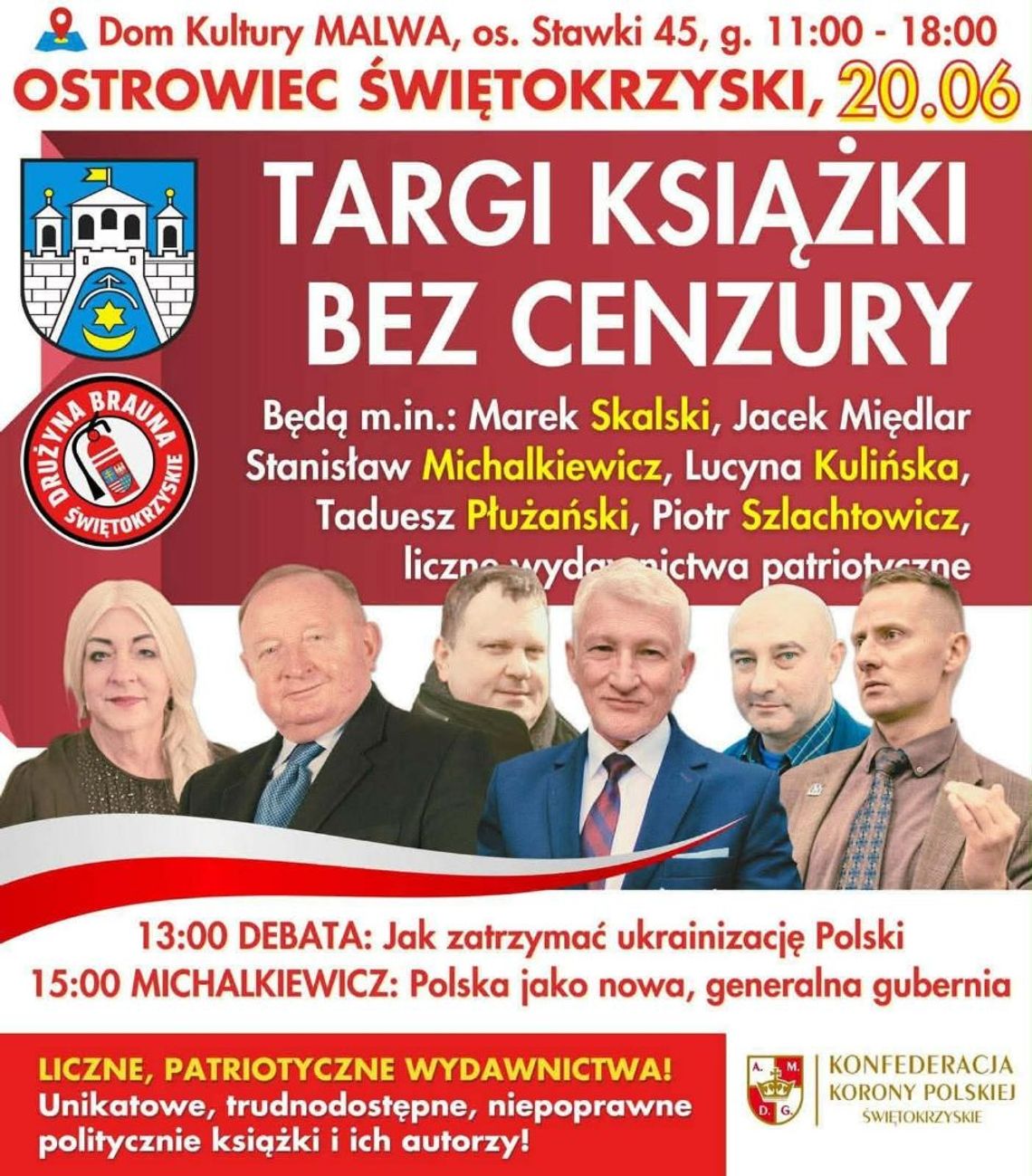 Targi książki „Bez cenzury” w ostrowieckiej Malwie