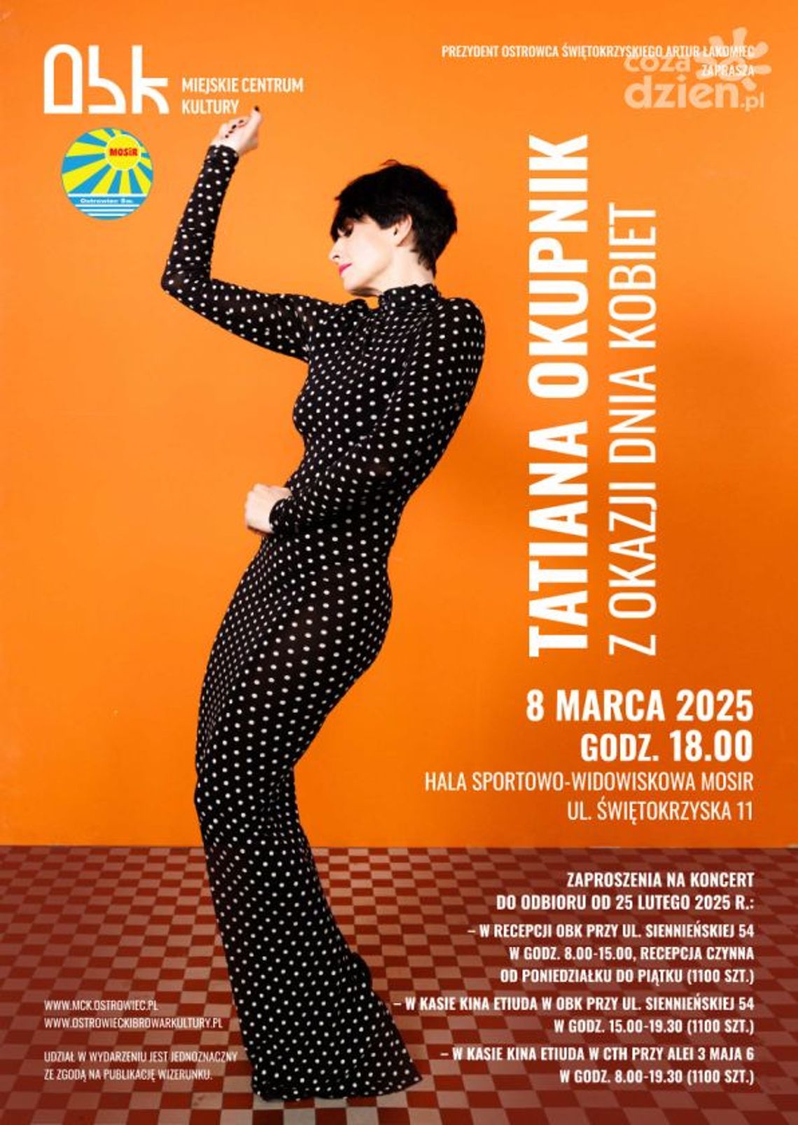 Tatiana Okupnik na Dzień Kobiet w Ostrowcu