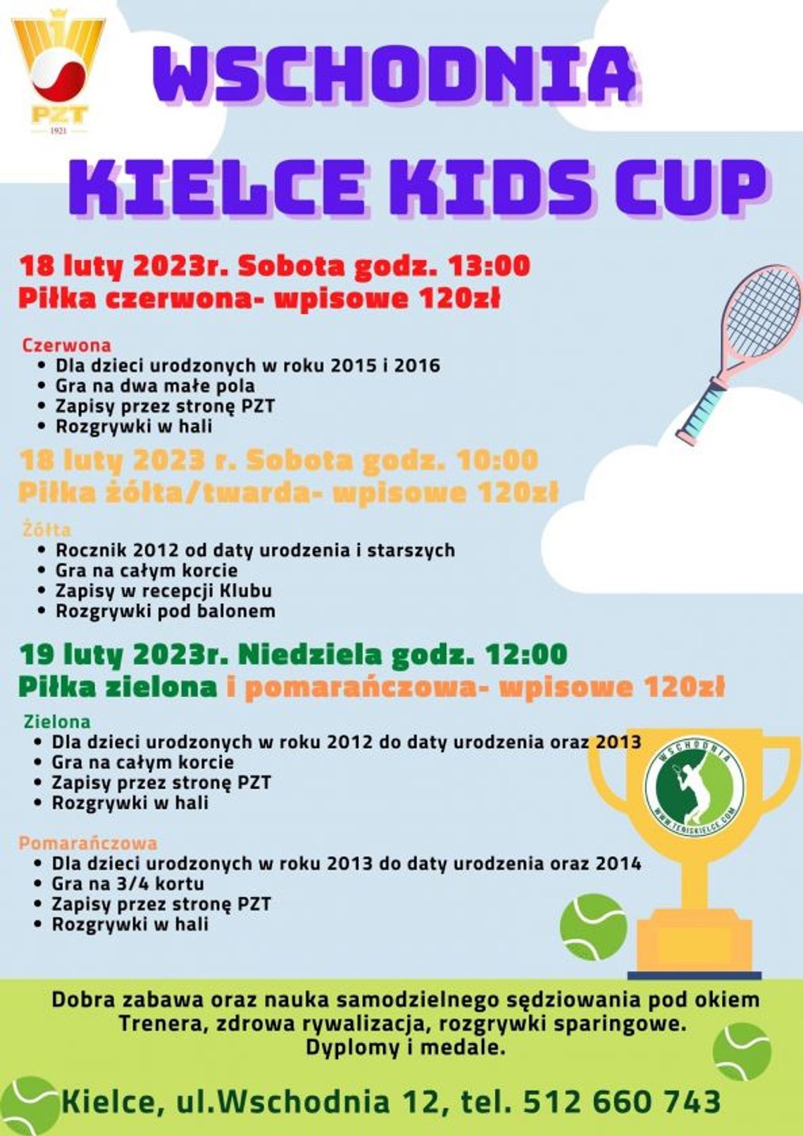 Tenis dla dzieci na Wschodniej Tenis dla dzieci na Wschodniej