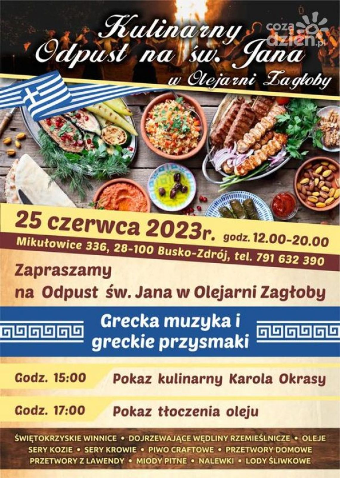 Tłoczenie oleju i pokazy kulinarne Tłoczenie oleju i pokazy kulinarne