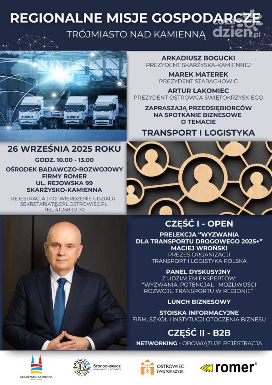 Transport i logistyka tematem Regionalnych Misji Gospodarczych w Skarżysku Kamiennej Transport i logistyka tematem Regionalnych Misji Gospodarczych w Skarżysku Kamiennej