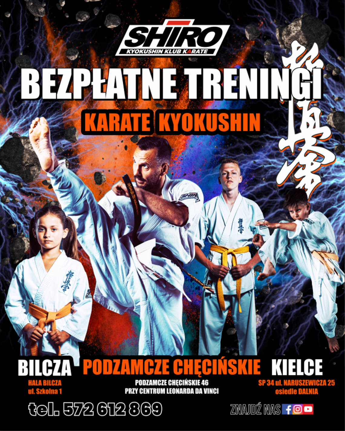 Trening karate w szkole Shiro Trening karate w szkole Shiro