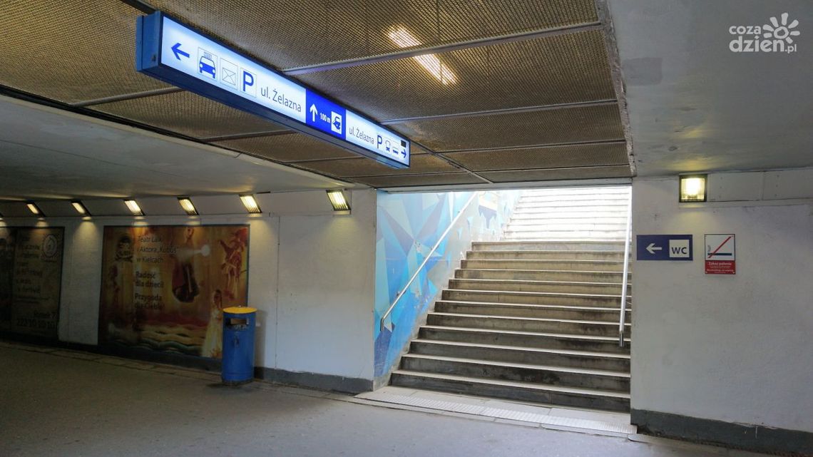 Tunel pod dworcem PKP w Kielcach będzie zamknięty Tunel pod dworcem PKP w Kielcach będzie zamknięty