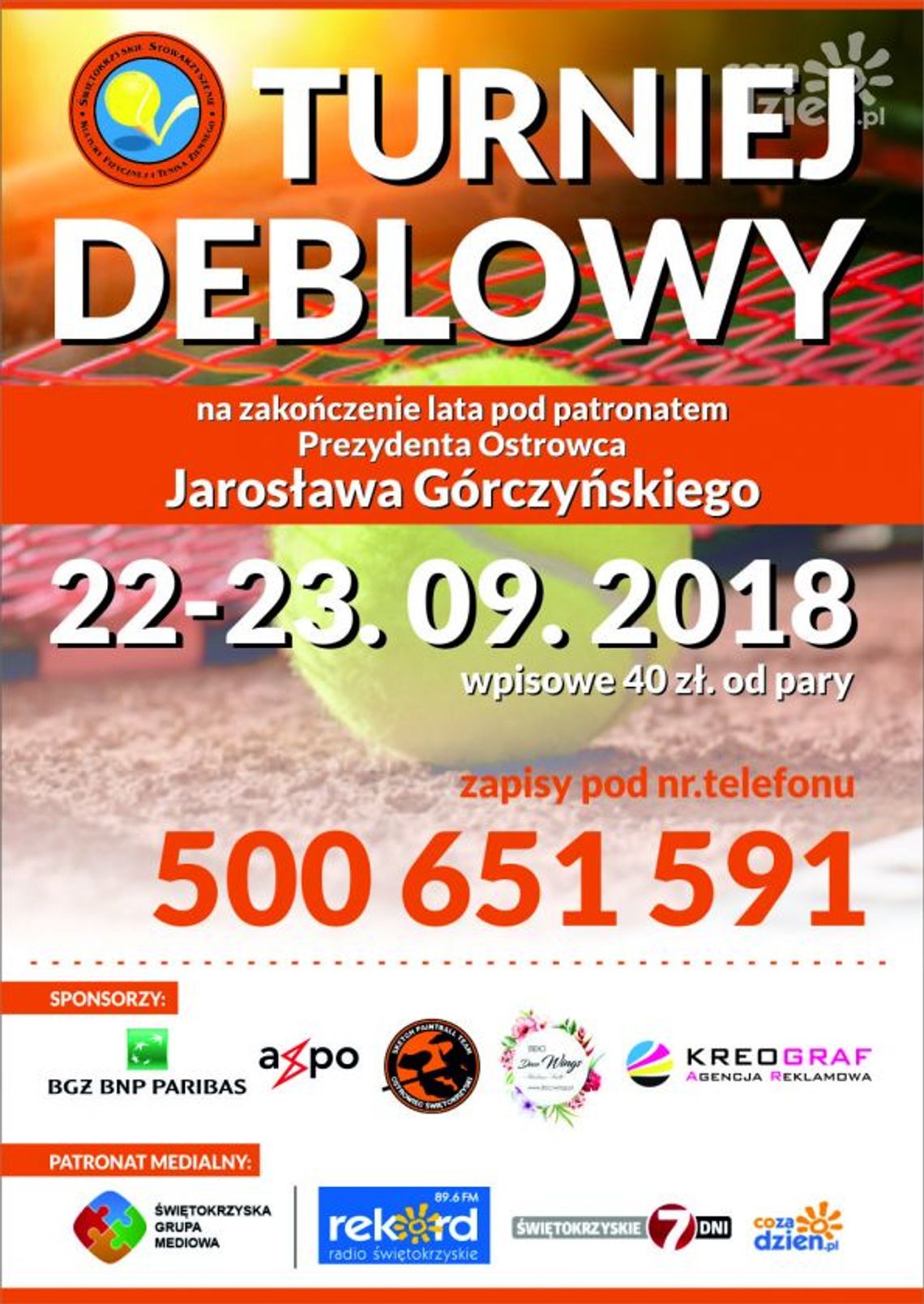 TURNIEJ DEBLOWY na zakończenie lata TURNIEJ DEBLOWY na zakończenie lata