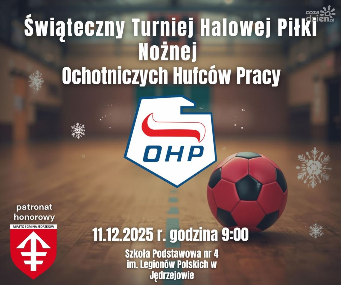 Turniej Piłki Nożnej OHP w Jędrzejowie: sport, integracja i świąteczne atrakcje dla młodzieży Turniej Piłki Nożnej OHP w Jędrzejowie: sport, integracja i świąteczne atrakcje dla młodzieży