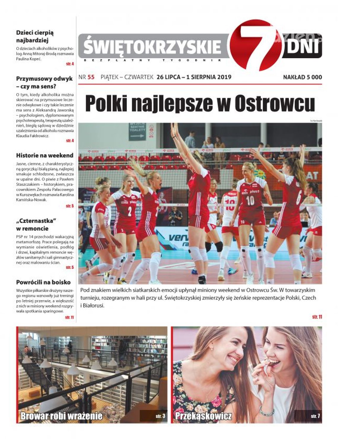 Tygodnik "Świętokrzyskie 7 Dni" nr 55 z 26.07.2019