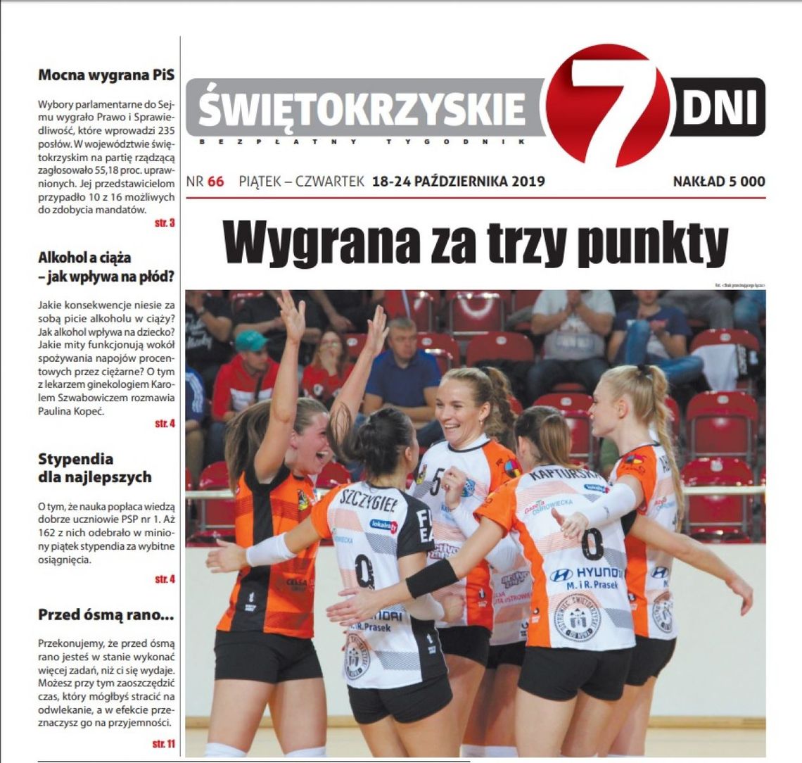 Tygodnik "Świętokrzyskie 7 Dni" nr 66 z 18.10.2019