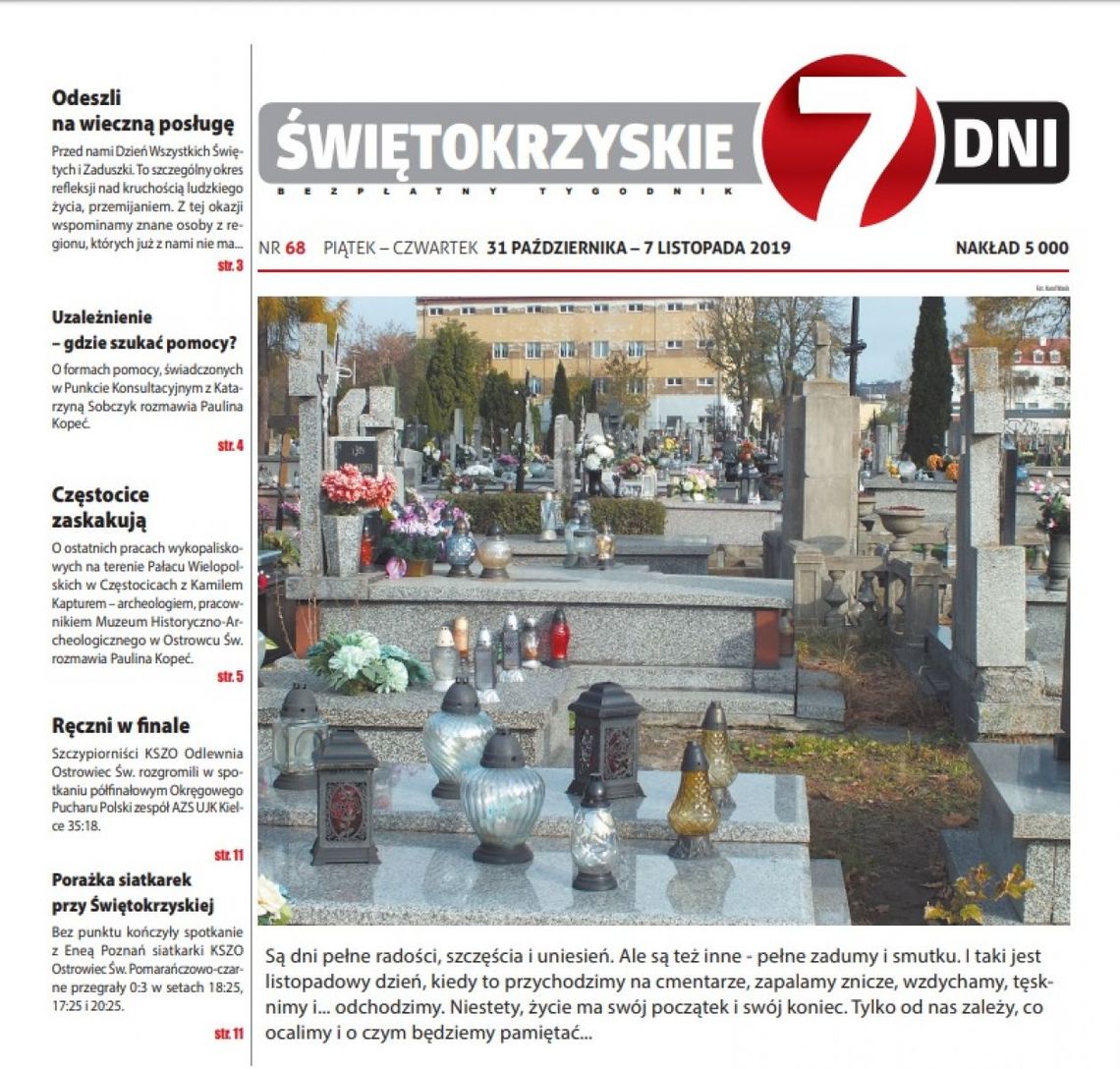 Tygodnik "Świętokrzyskie 7 Dni" nr 68 z 31.10.2019