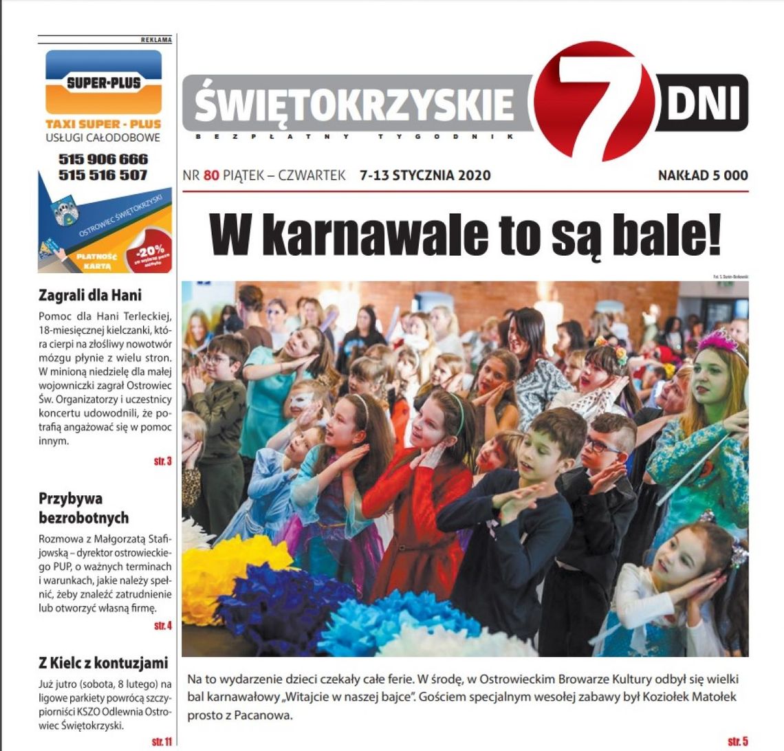 Tygodnik "Świętokrzyskie 7 Dni" nr 80 z 07.02.2020