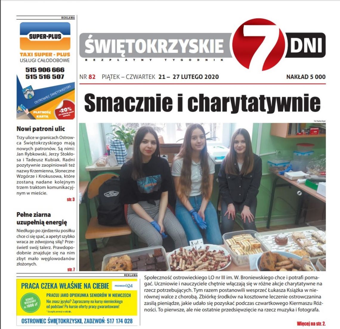 Tygodnik "Świętokrzyskie 7 Dni" nr 82 z 21.02.2020