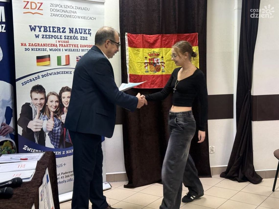 Uczniowie kieleckiego ZDZ podsumowali udany staż w Hiszpanii Uczniowie kieleckiego ZDZ podsumowali udany staż w Hiszpanii
