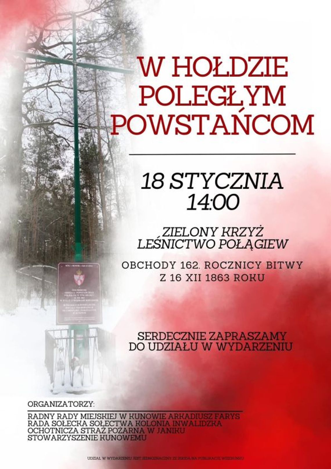 Uroczystości  upamiętniające Powstanie Styczniowe 