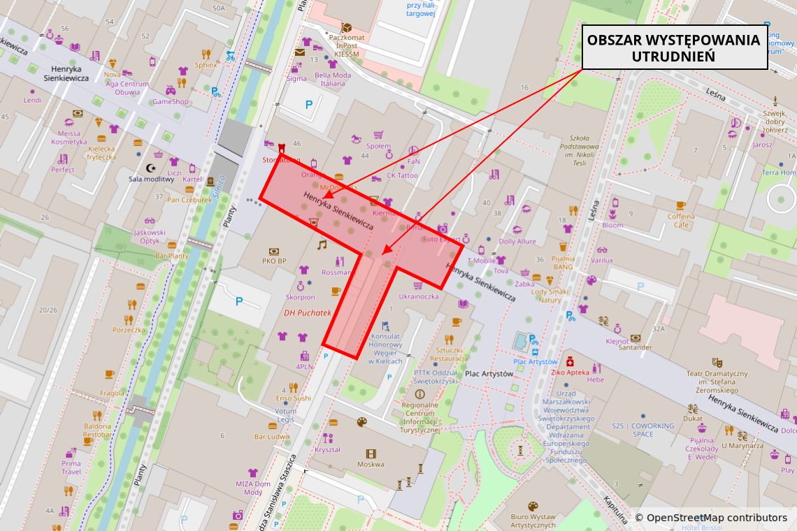 Zmiany w organizacji ruchu w centrum Kielc. Utrudnienia na Sienkiewicza i Staszica Zmiany w organizacji ruchu w centrum Kielc. Utrudnienia na Sienkiewicza i Staszica