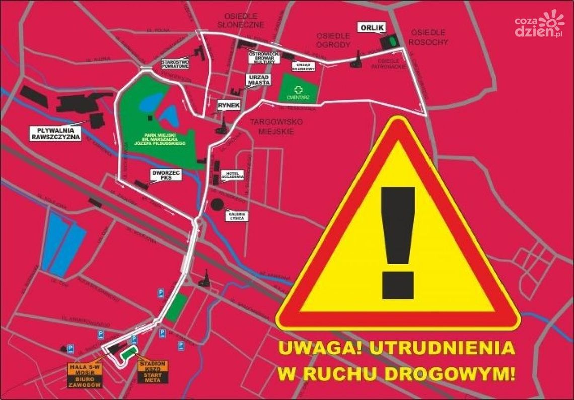 Utrudnienia w ruchu podczas Ostrowieckich Biegów Niepodległości Utrudnienia w ruchu podczas Ostrowieckich Biegów Niepodległości
