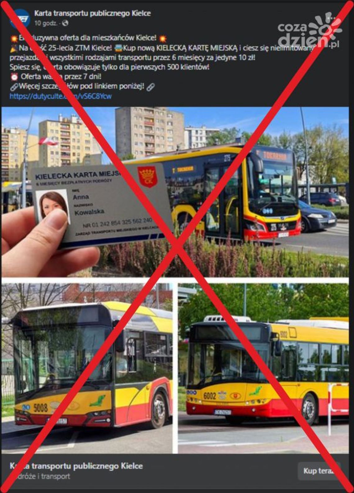 Uwaga na oszustów podszywających się pod ZTM