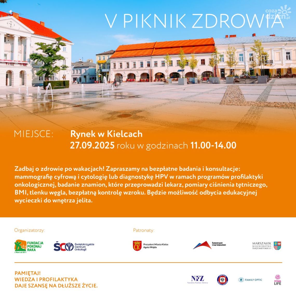 V Piknik Zdrowia w Kielcach już jutro V Piknik Zdrowia w Kielcach już jutro