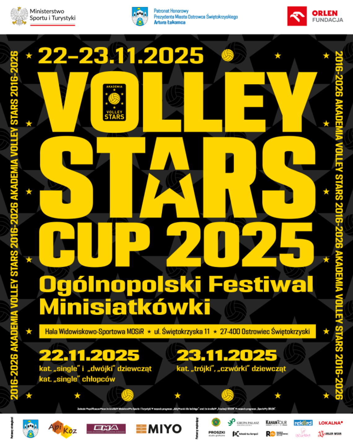 Volley Stars Cup 2025 – rekordowe zainteresowanie turniejem siatkarskim w Ostrowcu Świętokrzyskim Volley Stars Cup 2025 – rekordowe zainteresowanie turniejem siatkarskim w Ostrowcu Świętokrzyskim