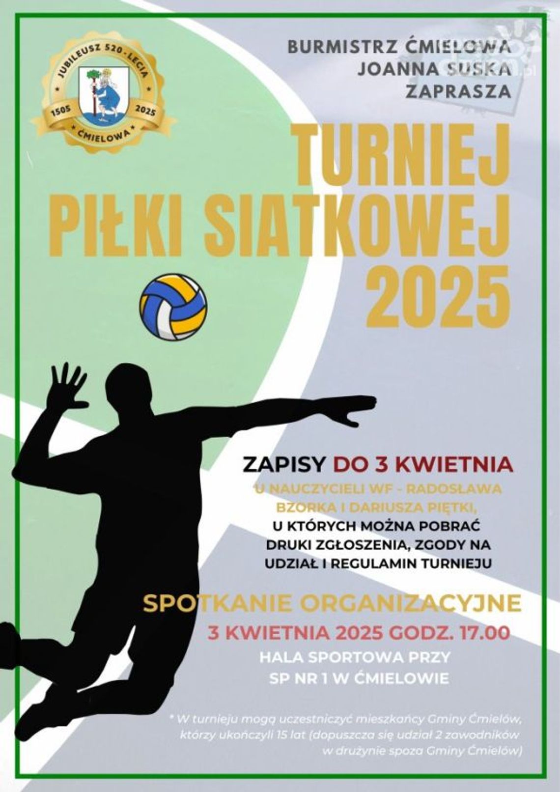 W Ćmielowie zagrają w siatkówkę W Ćmielowie zagrają w siatkówkę