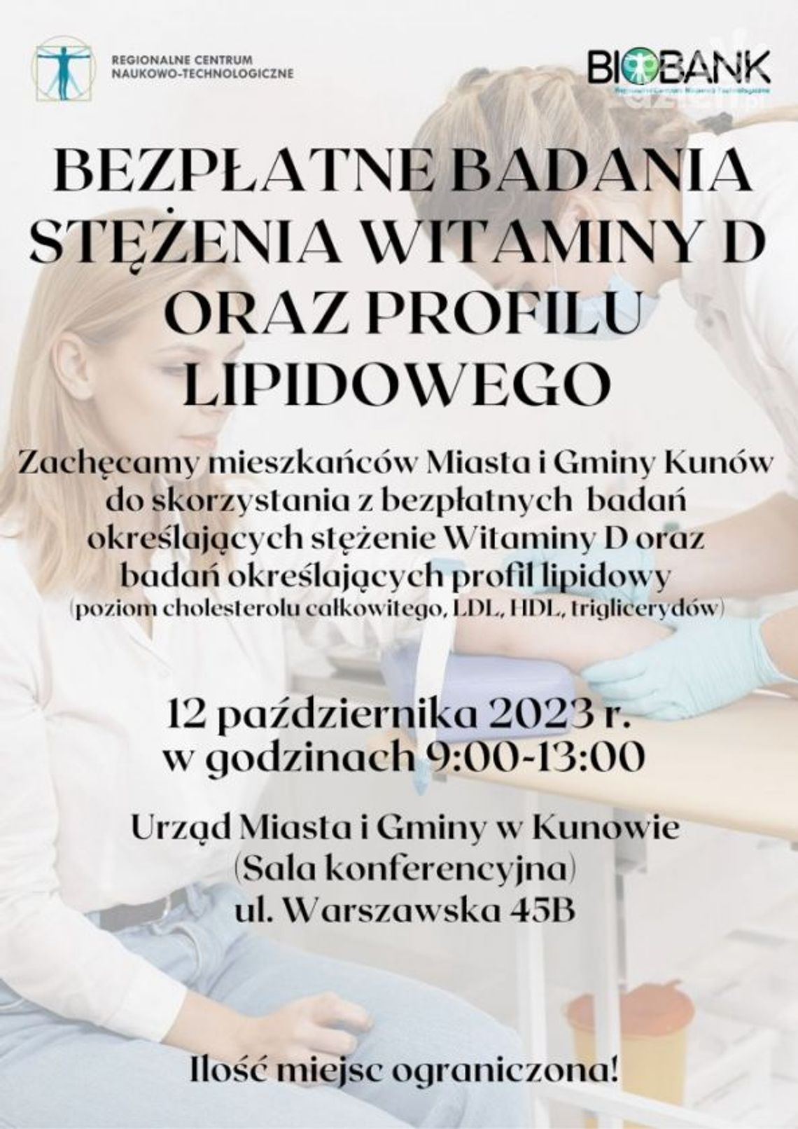 W Kunowie bezpłatne badania profilu lipidowego W Kunowie bezpłatne badania profilu lipidowego