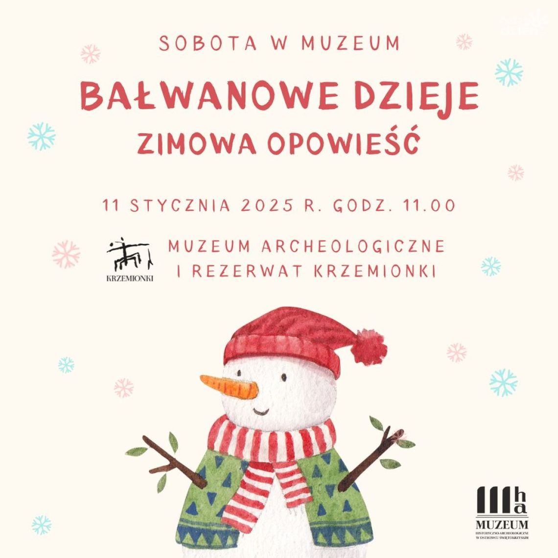 W muzeum na Krzemionkach będą lepili bałwanki nie tylko ze śniegu W muzeum na Krzemionkach będą lepili bałwanki nie tylko ze śniegu