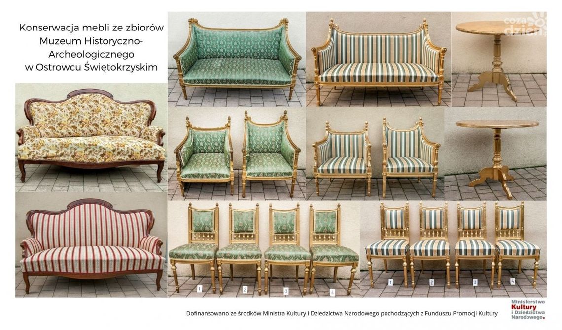 W muzeum zakończono konserwację mebli